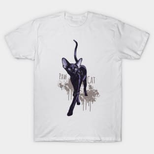 black cat paw T-Shirt